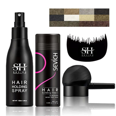 4-Pcs Hair Building Fibre Set - Instant Solution to Hair loss